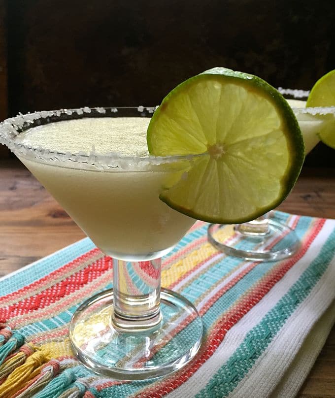 Tequila & Corn Chip Chaser – The Best Frozen Limeade Margarita | gritsandpinecones.com